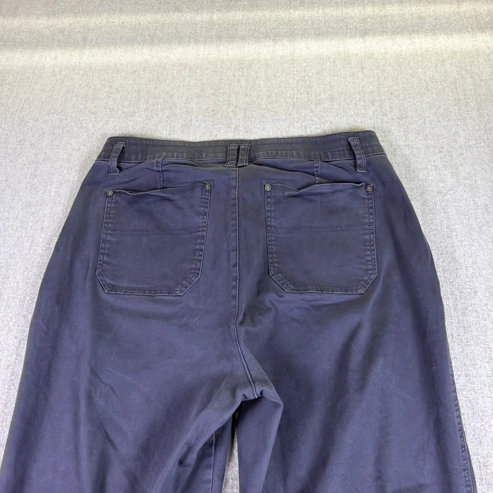 Democracy Pants Women Size 16W Gray Ab Solution Straight Utility Double Knee